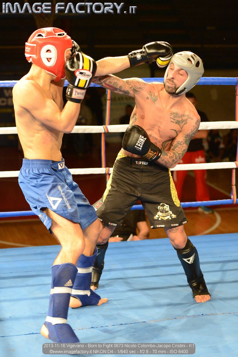 2013-11-16 Vigevano - Born to Fight 0673 Nicolo Colombo-Jacopo Cristini - K1